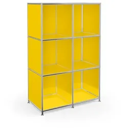 Aktenregal System 4 Metall Gelb
