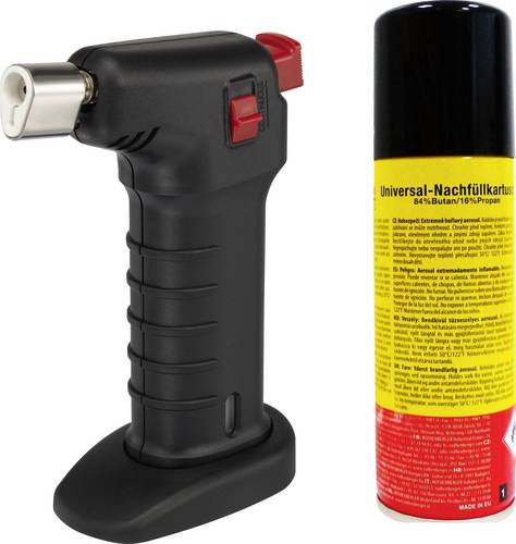 TOOLCRAFT FT-300 Gasbrenner 1300°C 45 min inkl. Gasflasche, inkl. Piezozünder 1St.