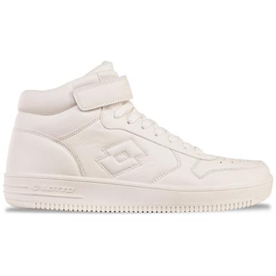 Sneaker LOTTO, Damen, Gr. 38, weiß, Synthetik, clean, Schuhe Sneaker, - in angesagtem Midcut Basketball-Design