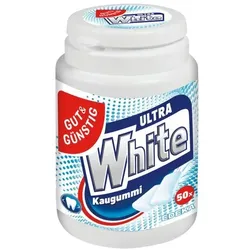 Gut & Günstig Kaugummi »Ultra White« 70,5 g weiß