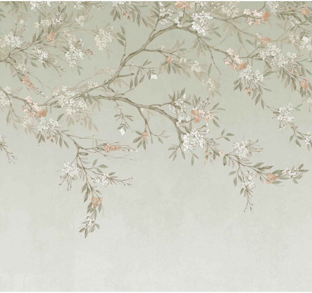 Superfresco Easy Blossom Trail Print To Order Fixed Size 2.8m x 3m Mural Green 300cm L