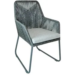 sitMOBILIA Gartensessel Allanis Rattan & Geflecht Grau