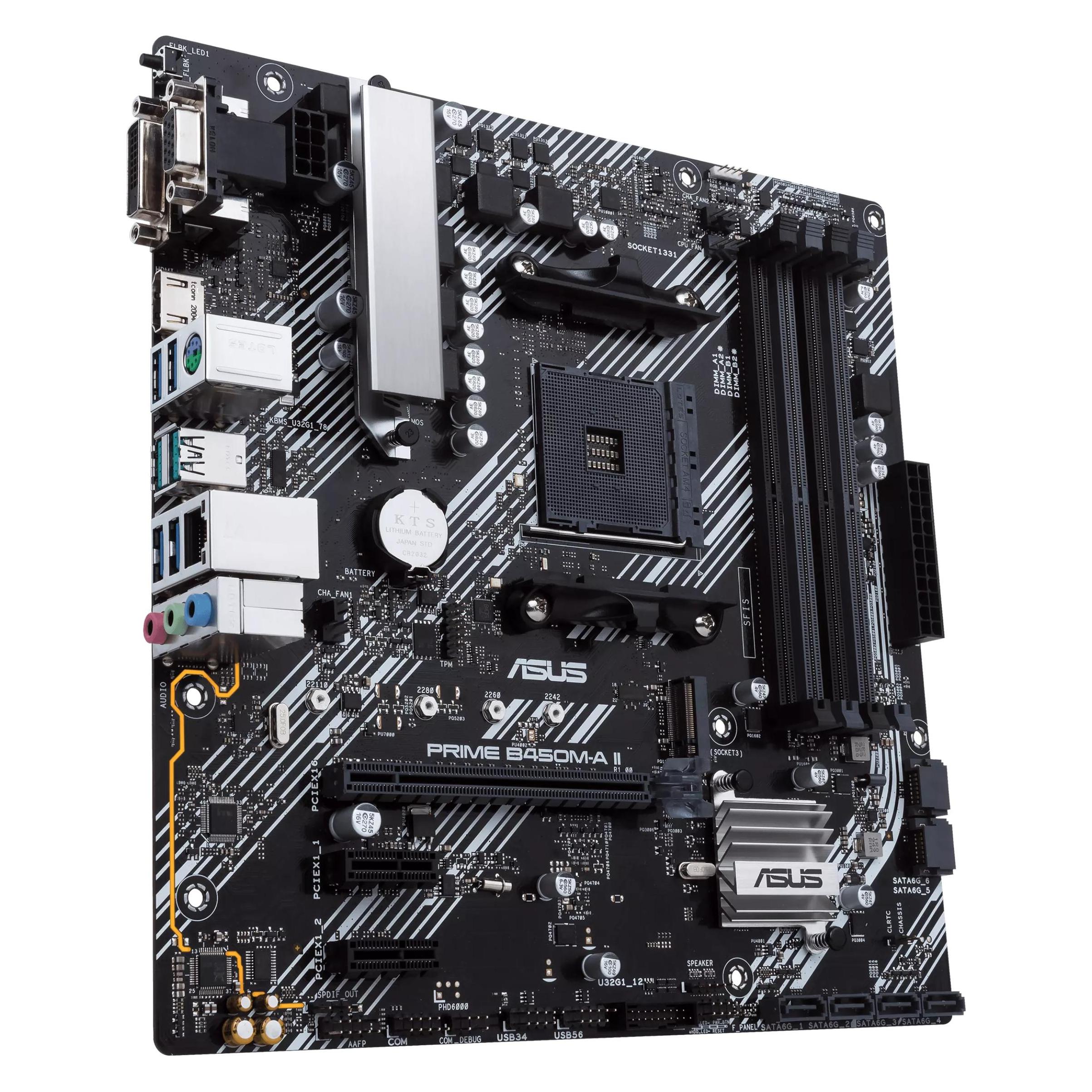 ASUS PRIME B450M-K II (AM4, AMD B450, mATX) (90MB1600-M0EAY0)
