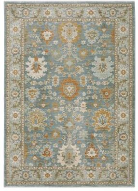 Style Haven Meadow Traditional Oriental Teal/ Rust Area Rug