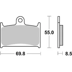 Unimed Pharma, Bremsbeläge, (Sintermetall)