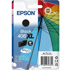 Epson, Druckerpatrone, Sglpack BK 406XL Umbrella DURABrite Ultr (BK)