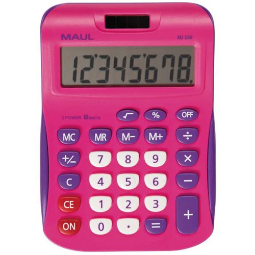 MAUL MJ 550 Tischrechner pink