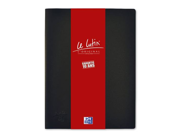 Oxford Porte vues Le Lutin L'Original A4 - PVC opaque - 100 pochettes - 200 vues - Noir