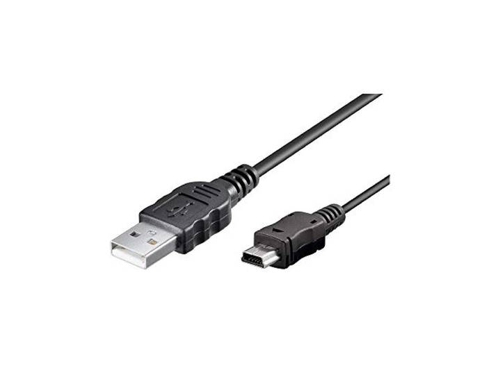 Goobay 46712 Mini USB Sync- en oplaadkabel, zwart