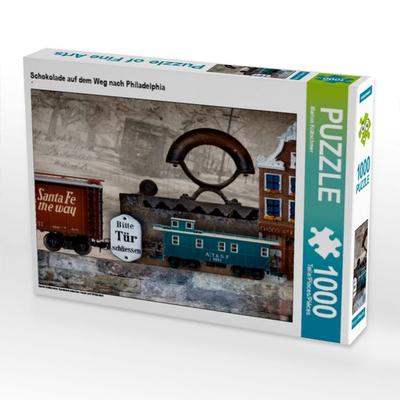 CALVENDO Puzzle Schokolade auf dem Weg nach Philadelphia | 1000 Teile Lege-Größe 64x48cm Foto-Puzzle für glückliche Stunden