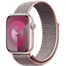 Crong Nylon - Sport- Armband für Apple Watch 38/40/41/42 mm (hell rosa)