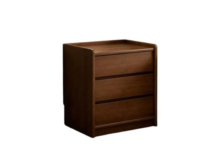 Zimmer Nachttisch aus Holz mit 3 Schubladen, Schlafzimmer-Beistelltisch Mit Lagerung(Klein)