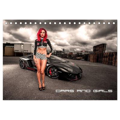 Cars and Girls (Tischkalender 2026 DIN A5 quer), CALVENDO Monatskalender
