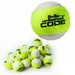Tennisbälle - Balls Unlimited Code Green - 60er Beutel - gelb/weiß