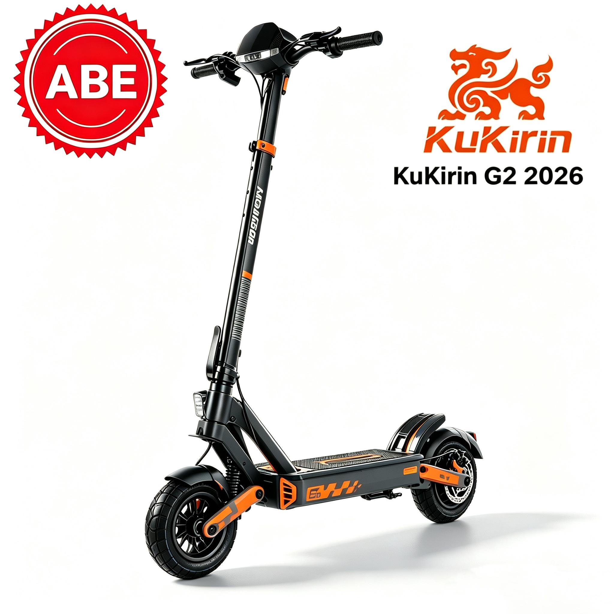 Elektro-Roller G2 Pro mit ABE, 20 km/h, 48V 15,6Ah Akku, 65km Reichweite, 9-Zoll Offroad-Vakuumreifen, klappbar,IP54 LCD-Display