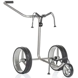 JuCad Junior Edelstahl Golftrolley 3-rädrig