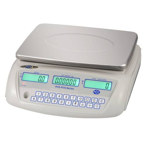 PCE Instruments Inventurwaage PCE-PCS 6 Stückzählung mit hoher Genauigkeit ±0,1g |6kg |230 x 310mm |Netzteil |Akku