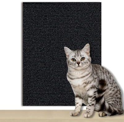 Uplift Picks Self Adhesive Cat Scratch Mat For Sofa And Wall Protection black 30x200 Cm