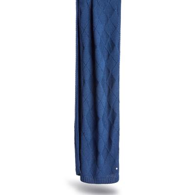 Schal BURLINGTON "Argyle Accent", Damen, Gr. onesize, classyblau (6619), Modetücher Schal