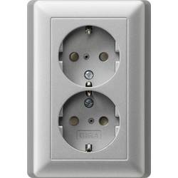 GIRA Doppelsteckdose Aluminium 078326 1 St.
