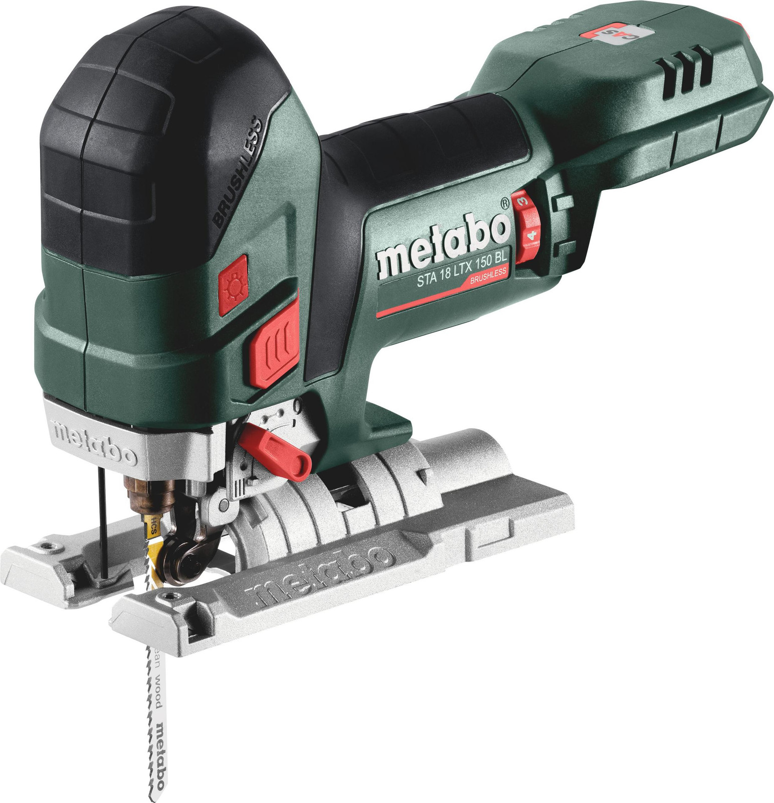 Metabo STA 18 LTX 150 BL Schuurmachine met telescopische handgreep, Zwart/Groen