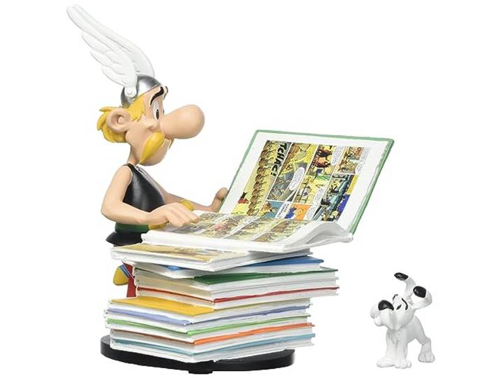 Plastoy SAS 128 - Asterix sitzt auf Bücherstapel * Neuauflage*, Weiß