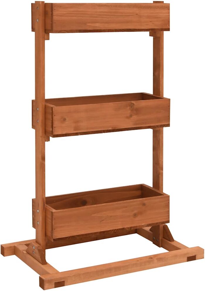 vidaXL Jardinière 52x30x78 cm Bois de sapin
