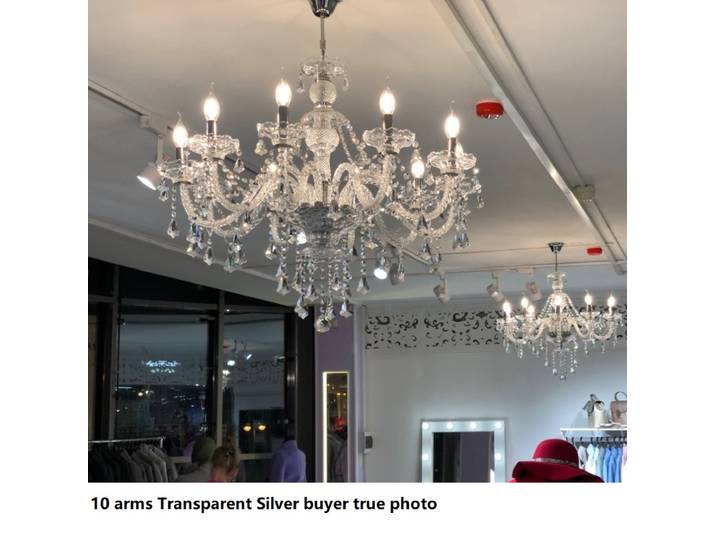 2026 Lustre Led en Cristal moderne Cognic/TR or/argent K9 grand 6/8/10/15/18 bras salon Lustres De Cristal éclairage Fixtu