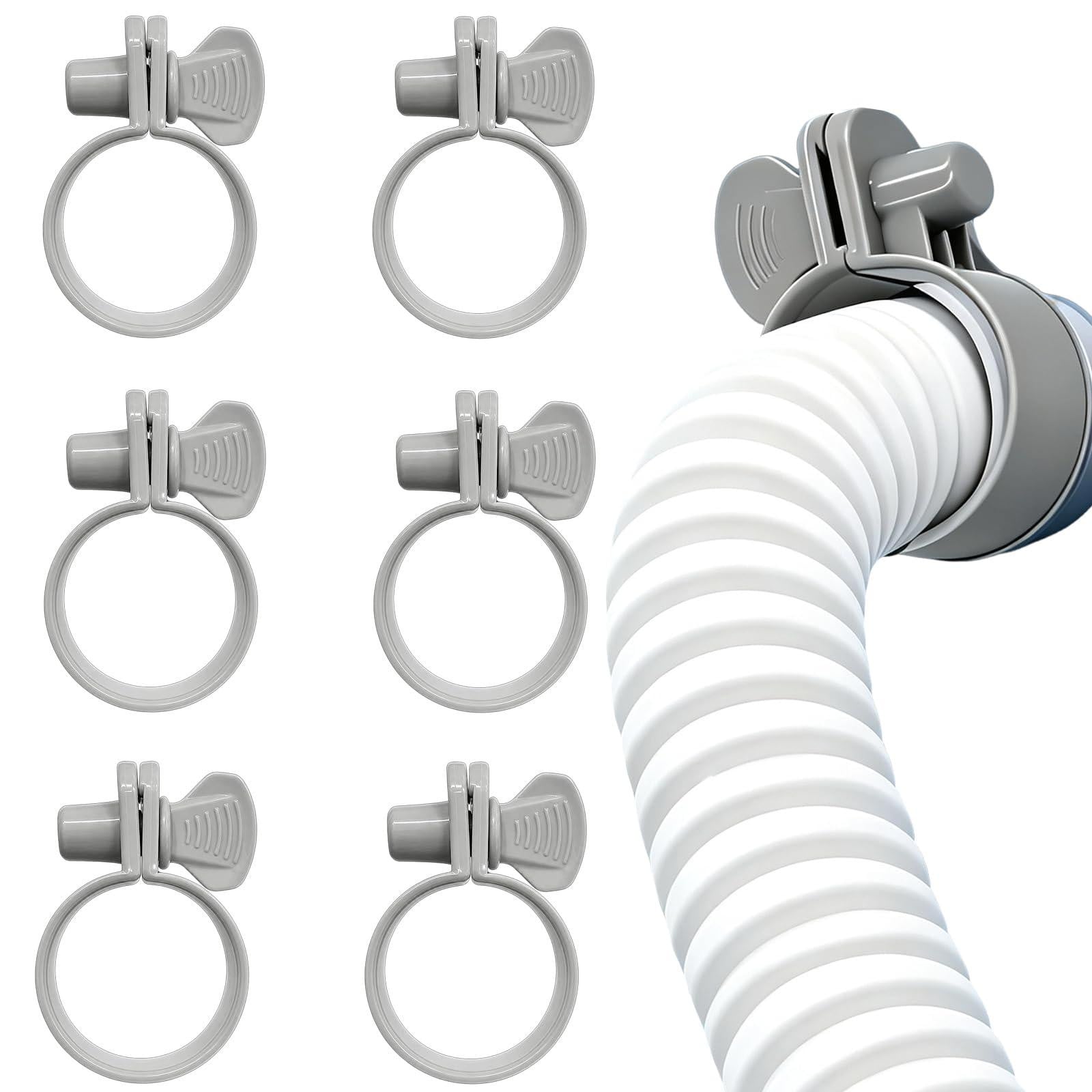 Dripio Slangklemmen 32-38 mm, 6 stuks, verstelbaar, PP