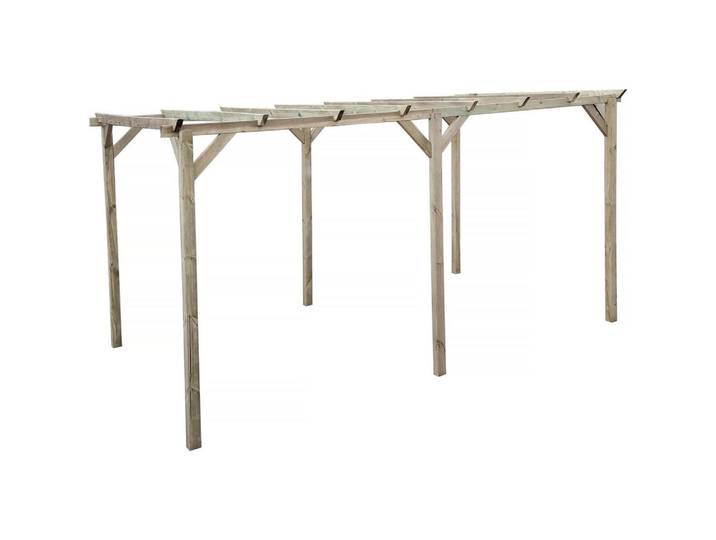 Habitat Garten Carport Auto sunny Braun, Holz, 300x247x494 cm, Gartenzubehör, Carports