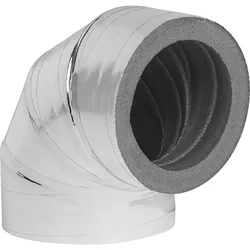 Dämmbogen 90°, DN200 mit Alubeschichtung, 20mm Wandst.