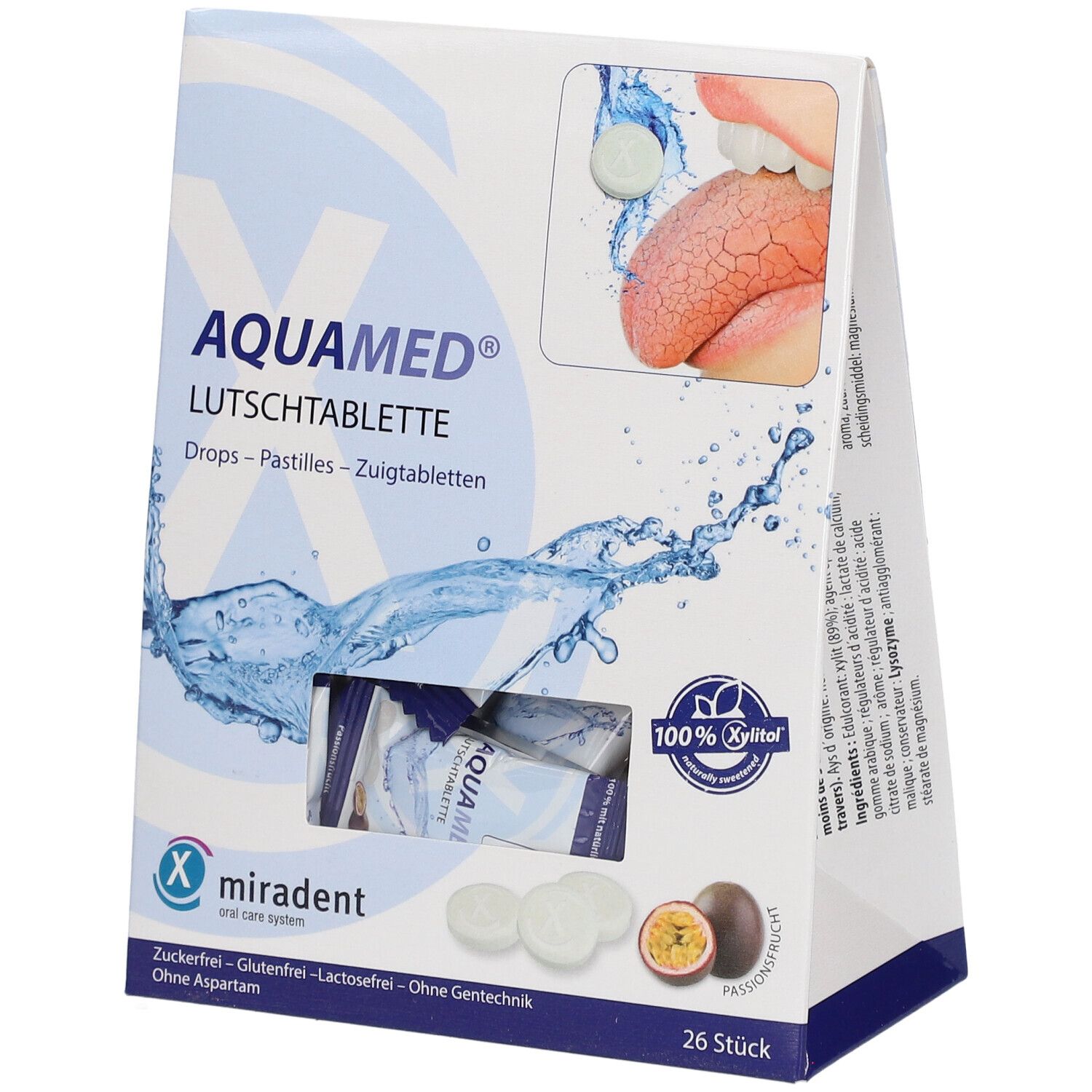 Miradent Aquamed Mundtrockenheit Lutschtabletten 26 St