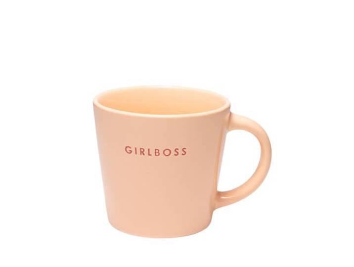 Vondels cappuccino mok GIRLBOSS salmon (250 ml)