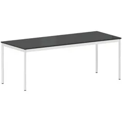 viasit Schreibtisch »System 4, extra lang« (ca. 200 cm) schwarz, 200x76x100 cm