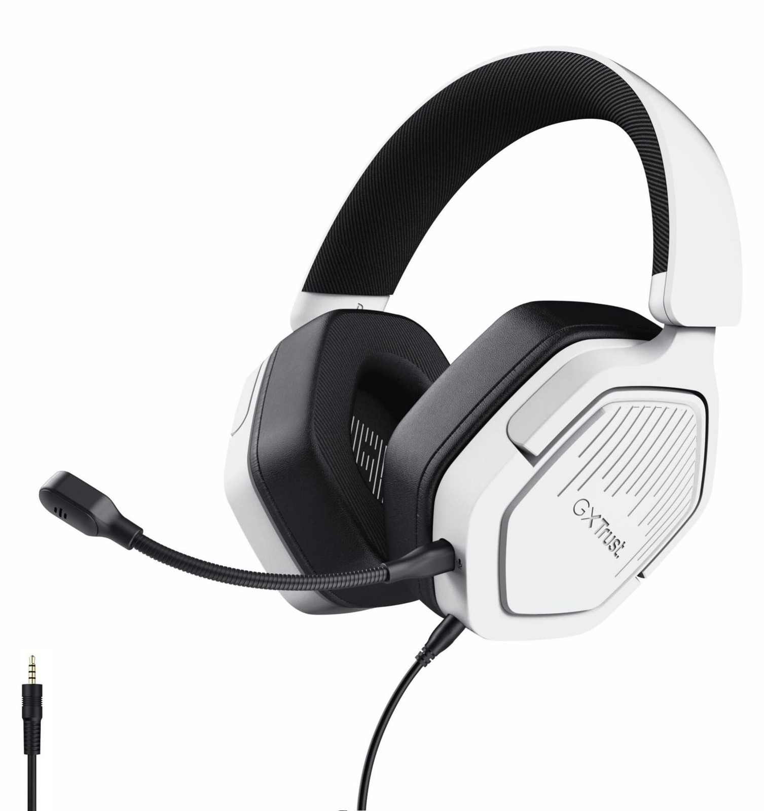 GXTrust Ravox gaming headset met microfoon, 3,5 mm aansluiting, wit