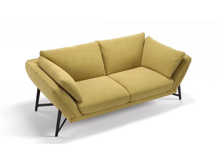 Stoff Sofa 2-Sitzer ESTELLA Hochwertige Luxus Couch
