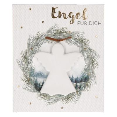 Anhänger aus Porzellan - Engel für dich