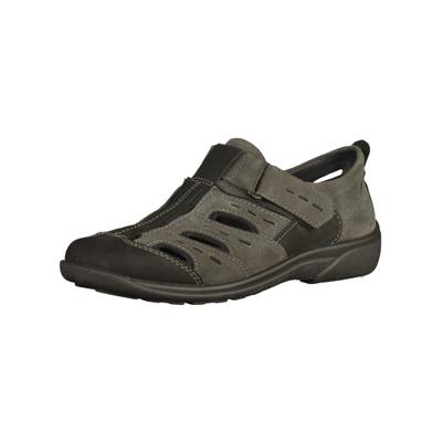 Sandale ROHDE "Rohde Sandalen Nubuk/Velours", Herren, Gr. 44, Leder, grau (anthrazit), Schuhe Sandale