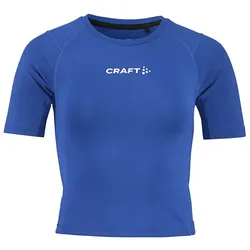 CRAFT Rush 2.0 Cropped Trainingsshirt Damen 346000 - club cobolt/white M