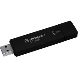 Kingston IronKey D500S (64 GB, USB-A), USB Stick, Schwarz