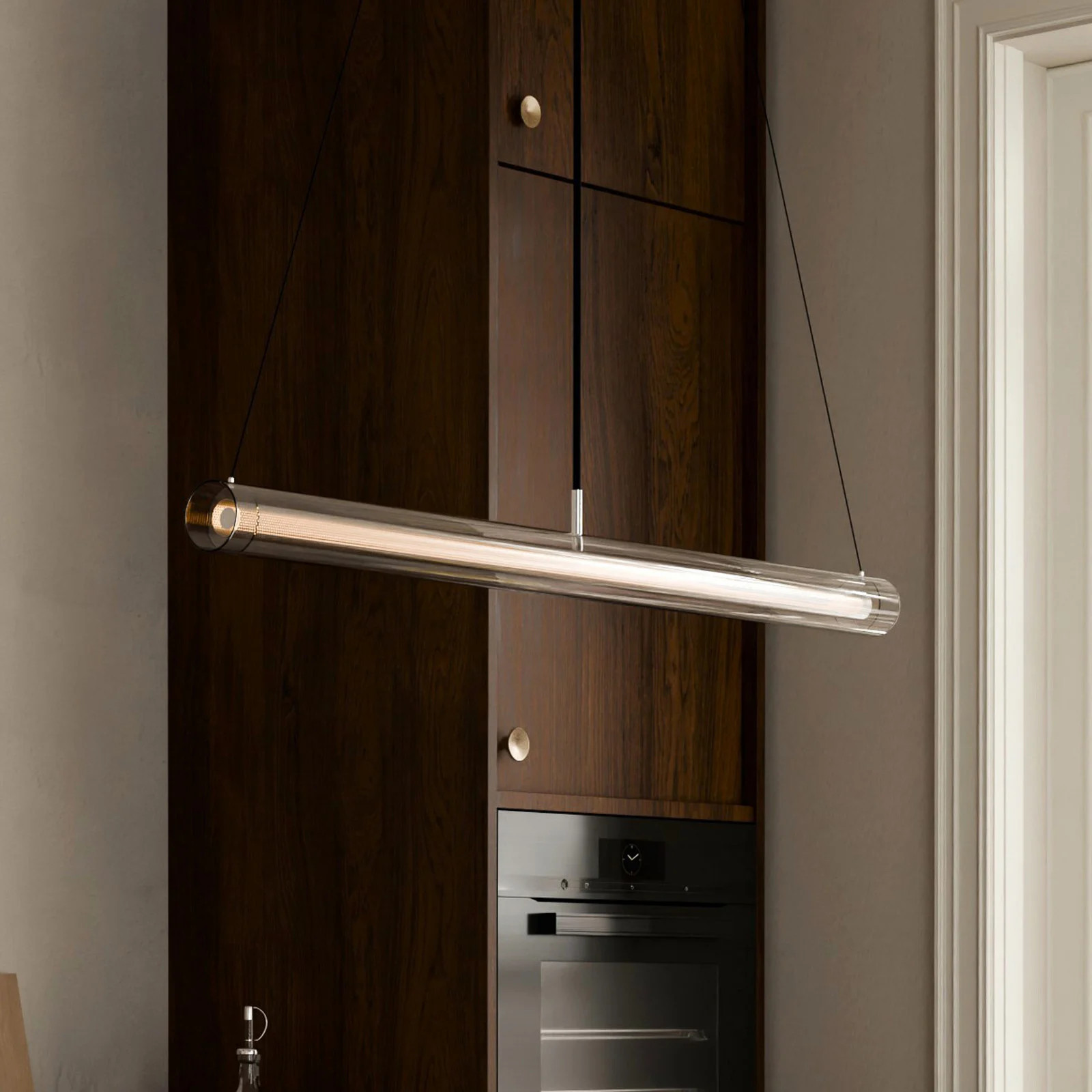 101 Copenhagen Frame LED hanglamp, chroom, aluminium, Ø 6 cm