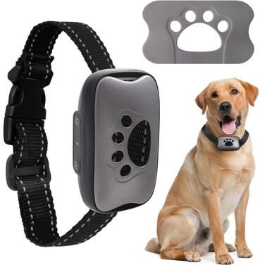 Uplifted Finds Smart Ultrasonic & Vibration Anti Bark Training Collar gray
