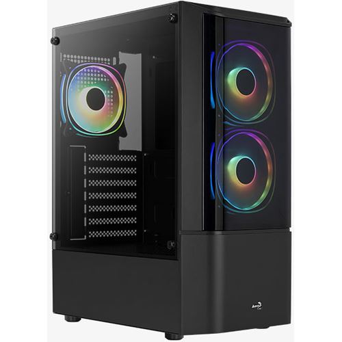 AeroCool Quantum V3 mit Sichtfenster Midi Tower schwarz