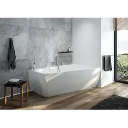 Hoesch iSENSI Badewanne 3953.010 150x100cm, rechts, weiß, 147 l, Überlaufbefüllung, weiß