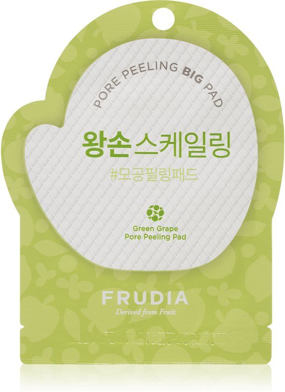 Frudia Green Grape exfoliating cotton pads for shiny skin and enlarged pores 1 pc