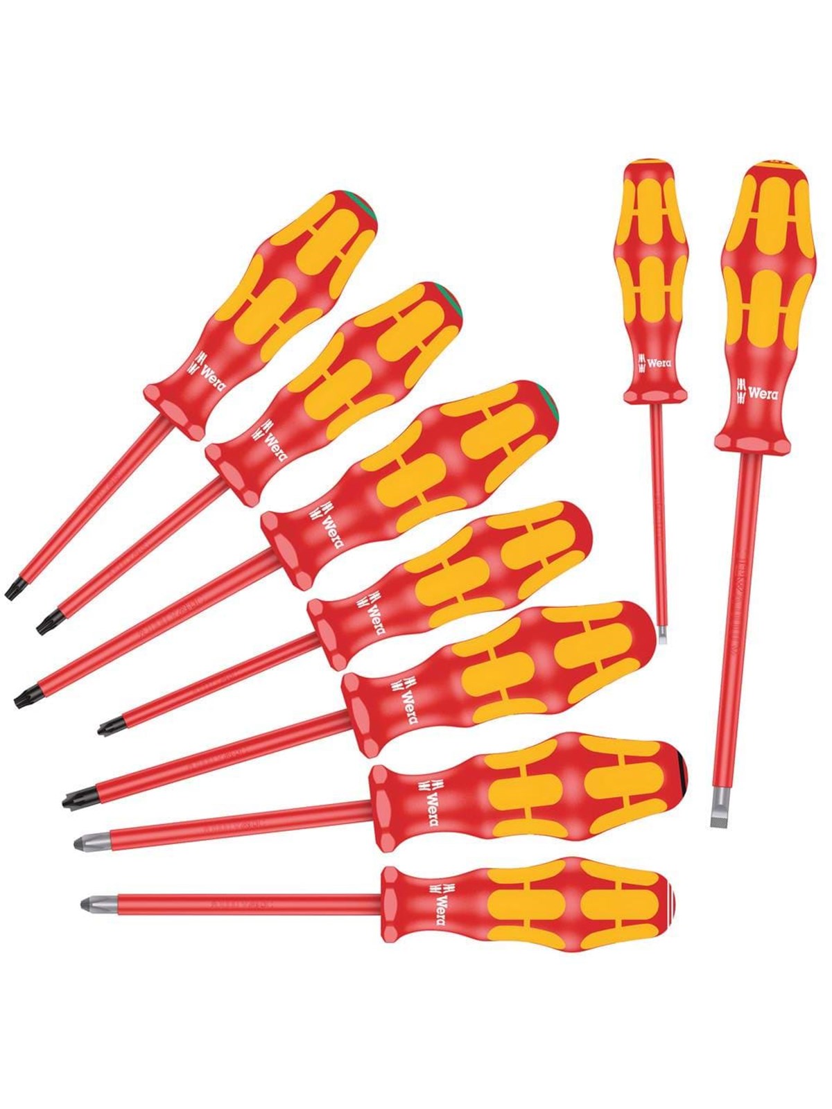 Wera 160 i/162 i/167 i/9 Schraubendrehersatz Kraftform Plus Serie 100, 9-teilig