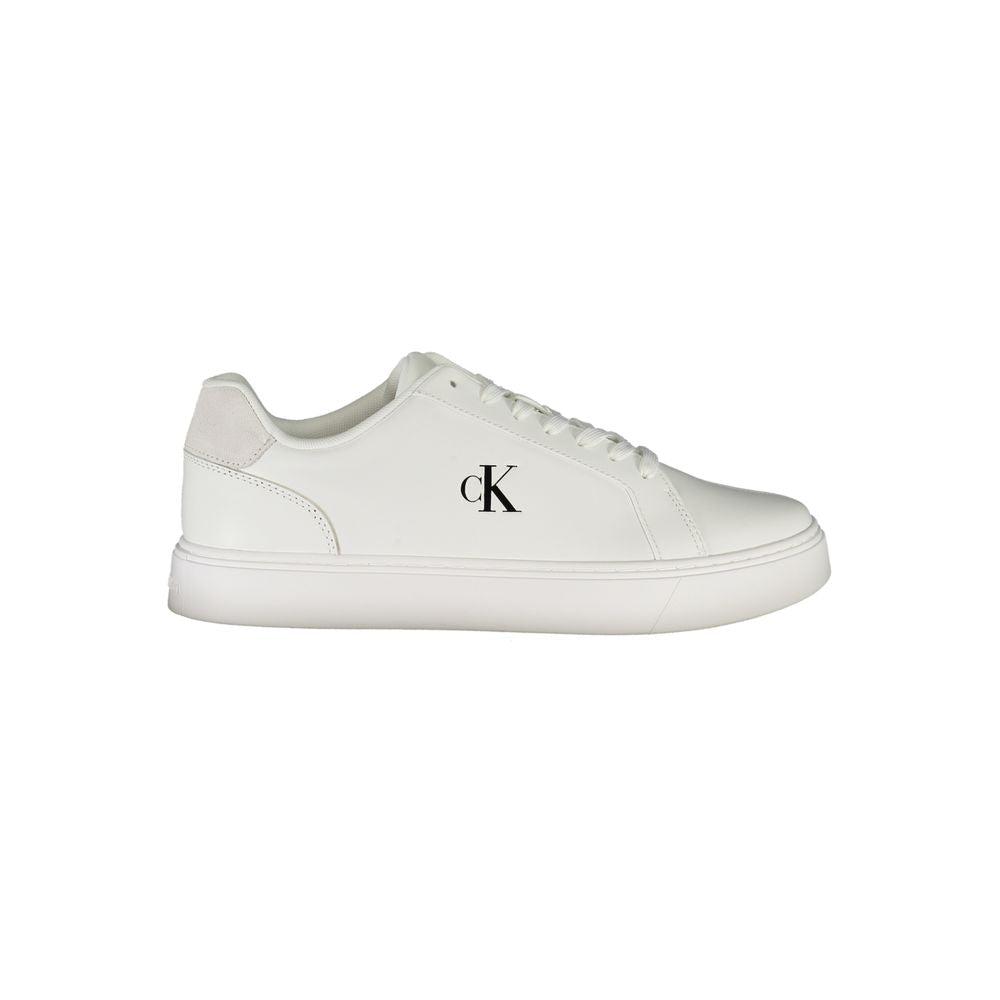 Calvin Klein Bianco Polyurethaan Heren Sneaker