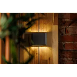 Garden Lights Wandleuchte Muro schwarz