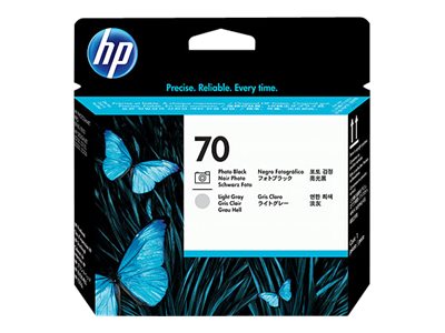 HP 70 - Hellgrau, Photo schwarz - Druckkopf - (C9407A)