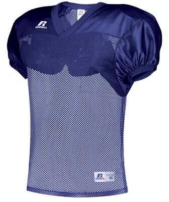 Russell Athletic S096BW Youth Stock Practice Jersey T-Shirt in Royal Blue size XL   Polyester
